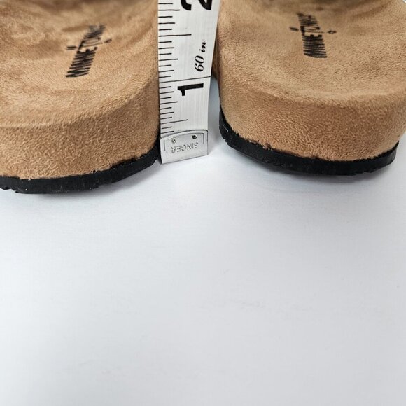 Minnetonka Daisy Brown Suede Fringe Slide Sandal 6 74002 - Picture 8 of 10